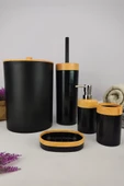 Digithome Mailine 5 Parça Ahşap Görünümlü Banyo Seti Siyah – CKR3194 C320.025 thumbnail 2