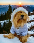 Baby Blue Comfy Köpek Montu, Köpek Ceketi, Köpek Dış Giyim - 9