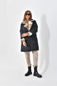 FTZ Women Kadın Şişme Kaban  Siyah RBN4042 - 1