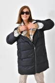 FTZ Women Kadın Şişme Kaban  Siyah RBN4042 - 3