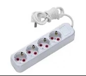 Asel ASL-100 0110 4'Lü Topraklı Grup Priz 2mt - HRD-010865 - 1