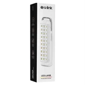 S-Link SL-3652 Beyaz 40 SMD Ledli 4V 1000Mah Şarjlı Acil Durum Işıldağı - 37798 - 4