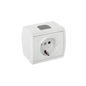 Atom Sıva Üstü Topraklı Priz - HRD-011175 - 1