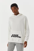 No Fear Erkek Sweatshirt Kapüşonlu Beyaz M500218 - 5