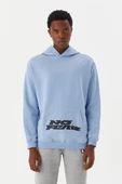 No Fear Erkek Sweatshirt Kapüşonlu Mavi M500218 - 3