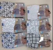 BERRAK 1053 ERKEK DESENLİ BOXER ŞORT 12 ADET - 2
