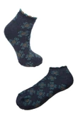 Havlu Patik Çorap Kadın Desenli Pamuk - 2