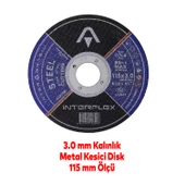 Spiral Avuç İçi Taşlama Makinesi Seti 115 mm Ahşap Mermer Beton Metal Tuğla Kesici İnox Flap Disk (6'Lı SET) - 4