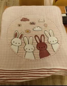 Özdilek Hello Rabbıt Bebek Battaniyesi (100x120)-Pembe - 1