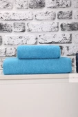 2 Parça Kadın / Erkek Banyo Duş Hamam Havlu Seti 90x150 Cm %100 Pamuklu - 2