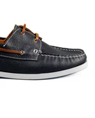 Selge Siyah Hakiki Deri Erkek Loafer Ayakkabı - 5