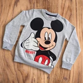 Mickey Desenli Gri Renk Erkek Çocuk Takım - 3