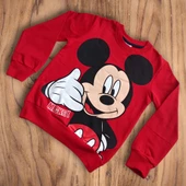 Mickey Desenli Kırmızı Renk Erkek Çocuk Takım - 2