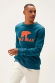 BAD BEAR LOGO CREWNECK ERKEK SWEATSHIRT - 10