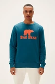 BAD BEAR LOGO CREWNECK ERKEK SWEATSHIRT - 1