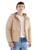 Delpino D0306 Erkek Süet Slim Kesim Kapüşonlu Mont - 3