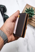 Minimal ve Ergonomik Siyah Cüzdan – 6 Kartlık – Kağıt Para Bölmeli – Kartlık ve Cüzdan Modeli - 4