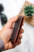 Minimal ve Ergonomik Siyah Cüzdan – 6 Kartlık – Kağıt Para Bölmeli – Kartlık ve Cüzdan Modeli - 6