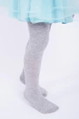 Kız Çocuk Pamuklu Külotlu Çorap Gri - 1