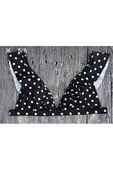 Siyah Beyaz Puantiyeli Bikini üst - 3