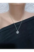 Kar Tanesi Zirkon Taşlı Kolye - 3