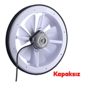 Vantilatör Banyo Wc İşyeri Havalandırma Aspiratörü Fanı Kirli Hava Kötü Koku Metal 300 mm - 4