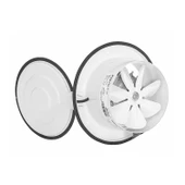 Kapaklı Vantilatör Banyo Wc İşyeri Havalandırma Aspiratörü Fanı Kirli Hava Kötü Koku Metal 300 mm thumbnail 5