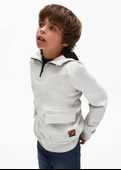 Mayoral Gri Çocuk Kapüşonlu Kazak - 2