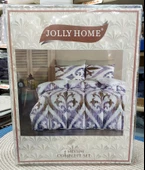 Jolly Home 4 Mevsim Çift Kişilik Kapitoneli Nevresim Takımı-Arya Mavi - 3