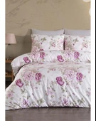 Jolly Home 4 Mevsim Çift Kişilik Kapitoneli Nevresim Takımı-Lina Mürdüm - 1