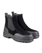 Honaz Siyah Hakiki Süet Siyah Deri Erkek Bot thumbnail 2