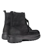 Aydos Siyah Hakiki Nubuk Deri Erkek Bot - 4