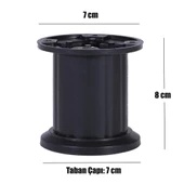 Mobilya Masa Puf Sehpa TV Ünitesi Ayağı Baza Ayak 8 cm thumbnail 9