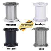 Mobilya Masa Puf Sehpa TV Ünitesi Ayağı Baza Ayak 8 cm thumbnail 1