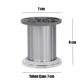 Mobilya Masa Puf Sehpa TV Ünitesi Ayağı Baza Ayak 8 cm thumbnail 3