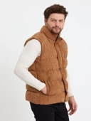 Zagmen Z01358 Erkek Oversize Çıtçıtlı Erkek Kadife Şişme Yelek - 8