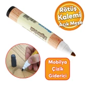 Mobilya Rötuş Kalemi Ahşap Masa Sehpa Dolap Kalemi Çizik Giderici Çatlak Kapatıcı Açık Meşe - 1