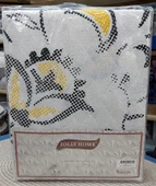 Jolly Home 4 Mevsim Tek Kişilik Kapitoneli Nevresim Takımı-Manolya Sarı Gri - 2