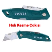 Ölçü Ve Maket Bıçağı Seti Şerit Metre Halı Kesme Maket Bıçağı Yedek Bıçak 10'lu Total TOS23037E thumbnail 4