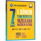 7. Sınıf 1. Dönem Tüm Dersler Yazılılara Hazırlık Kitabı Açık Uçlu Sorularla Kr Akademi Yayınları - 1