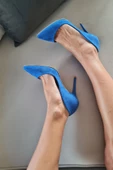 001 200 Topukla Kadın 10 cm Topuklu Klasik Sivri Burun Stiletto - 12