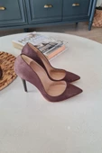 001 200 Topukla Kadın 10 cm Topuklu Klasik Sivri Burun Stiletto - 7