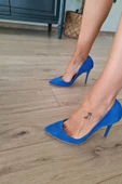 001 200 Topukla Kadın 10 cm Topuklu Klasik Sivri Burun Stiletto - 9