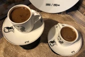 Kemal Atatürk İmzalı Gold Detaylı Akıllı Türk Kahvesi Seti 2 Kişilik 4 Parça - 4