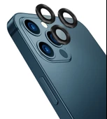 Vendas iPhone 12 Pro Max Uyumlu Eagle Serisi Telefonla Uyumlu Renk Tasarımlı Safir Cam Kamera Lens Koruyucu - 2