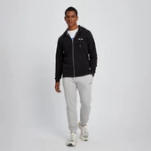 Ellesse Erkek Sweatshirt Fermuarlı Kapüşonlu Siyah - 1