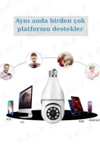 Ampul Kamera Harekete Duyarlı Gece Görüşlü Sesli Kablosuz 360 Hd Ip Kamera - 3