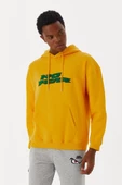 No Fear Erkek Sweatshirt Kapüşonlu Hardal M500243 - 2