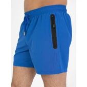 Saks Büyük Beden Su Itici Özellikli Erkek Havuz Deniz Şort Mayo thumbnail 3