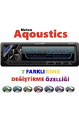 Aqoustics sx 7500 3Amfi Çıkışlı İşlemcili Usb Bluetooth Profesyonel Oto Teyp - 1